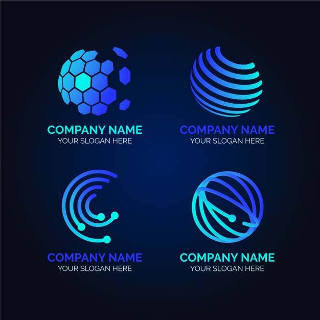 渐变科技LOGO标志模板合集