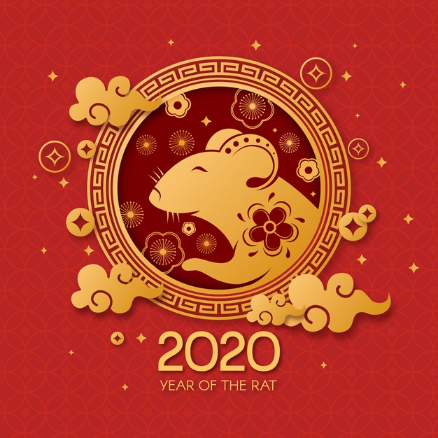 2020新年春节中国的设计元素