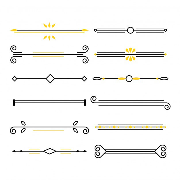 线条分割线装饰线元素
