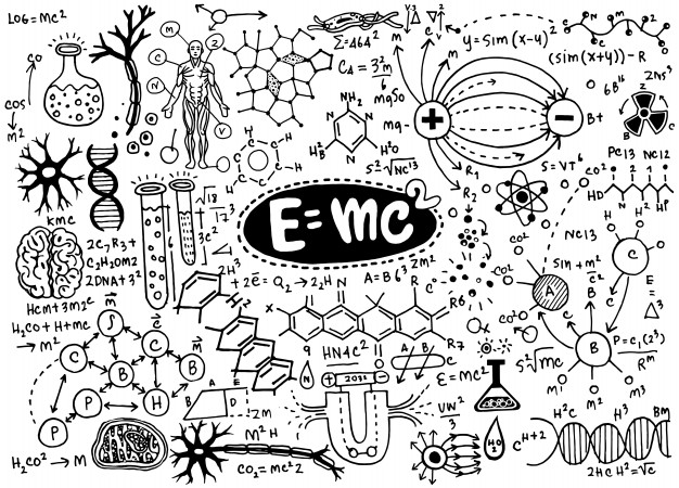 数学几何物理方程式计算公式装饰花纹符号背景底图