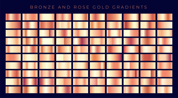 金色金属玫瑰金质感渐变配色纹理肌理合集