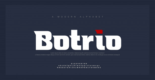 botrio英文字母标志logo