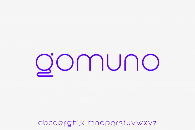 Gomuno英文字母标志logo