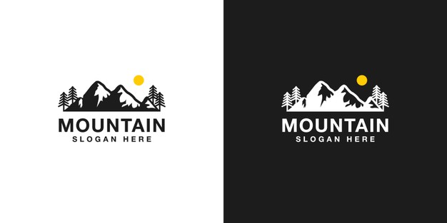 大山户外探险登山野营logo标志