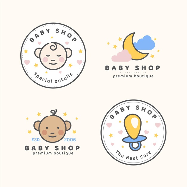 婴儿，母婴logo标志
