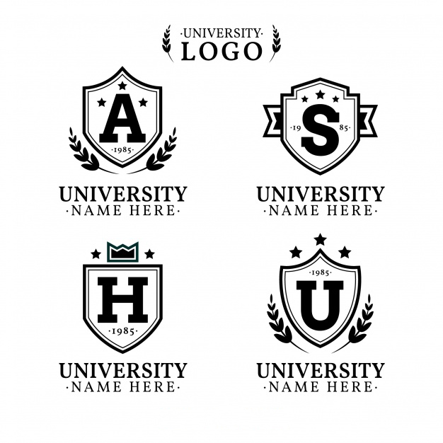 大学徽标，学校教育logo标志