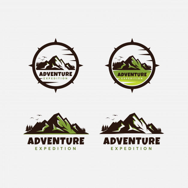 登山冒险户外远行logo标志