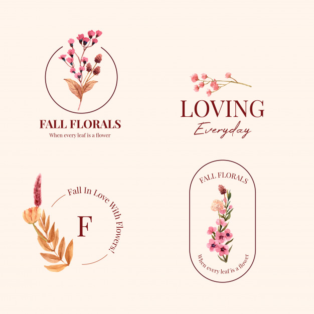 花朵花卉logo标志