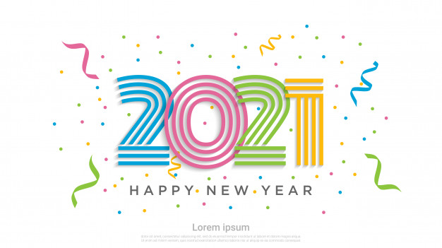 2021年新年数字元素