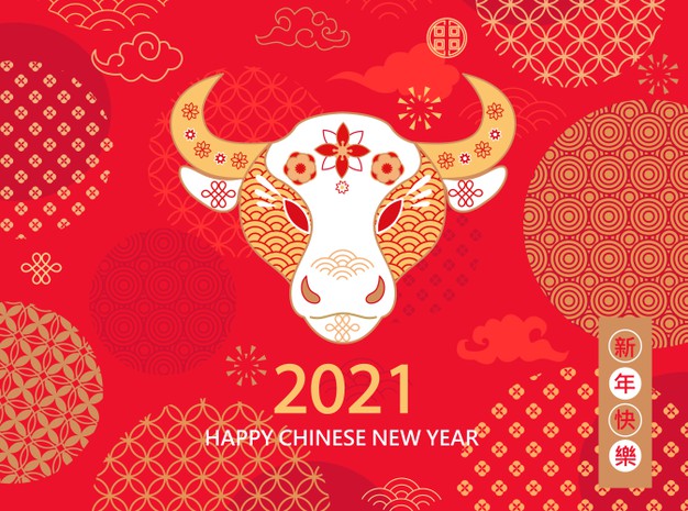 2021牛年新年背景