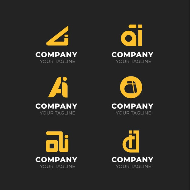 字母AI，logo标志
