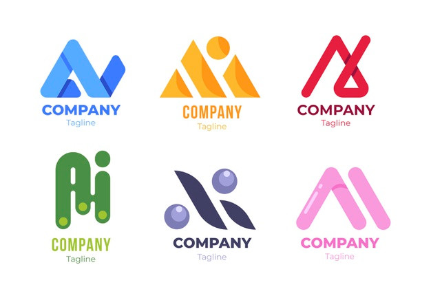 字母AI，logo标志