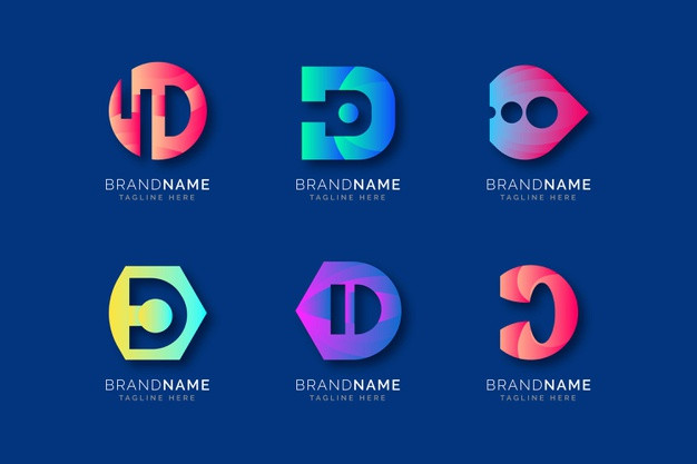 字母D，logo标志