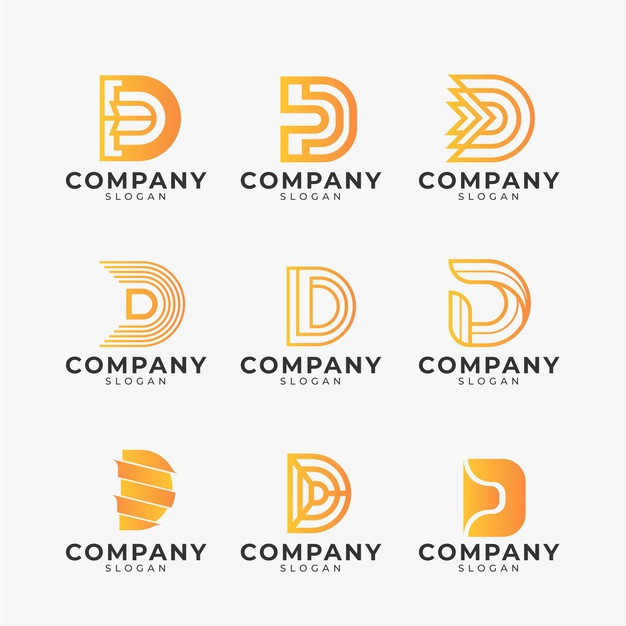 字母D，logo标志