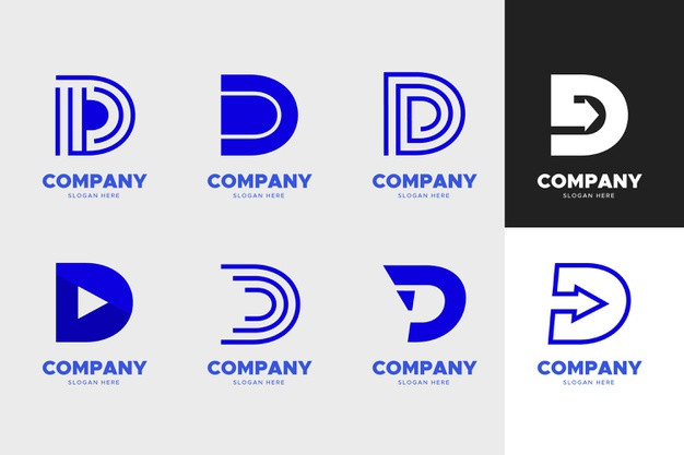 字母D，logo标志