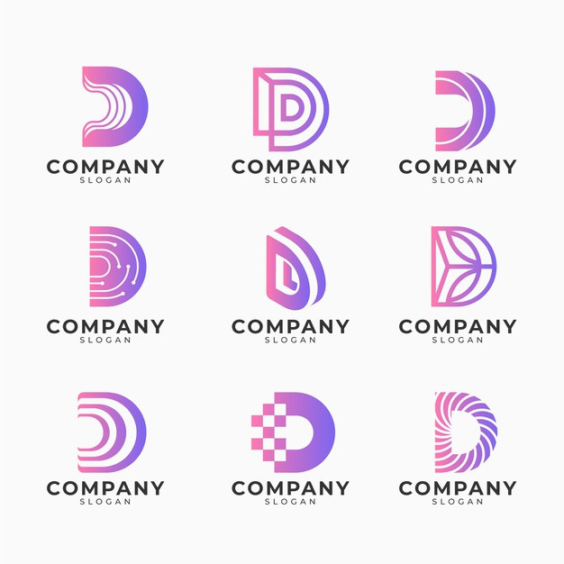 字母D，logo标志