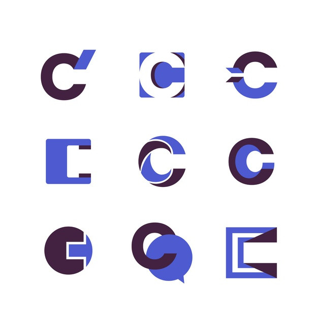 字母C，logo标志