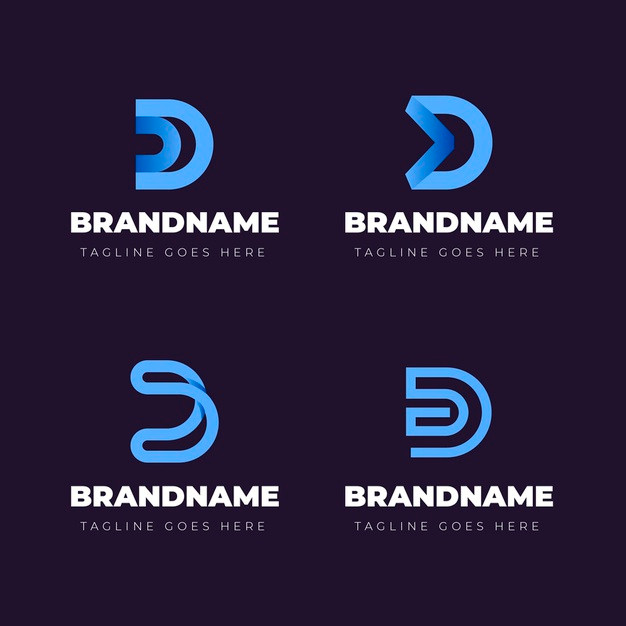 字母D，logo标志
