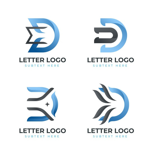 字母D，logo标志
