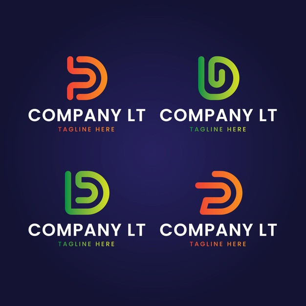字母D，logo标志