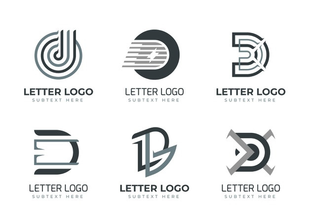 字母D，logo标志