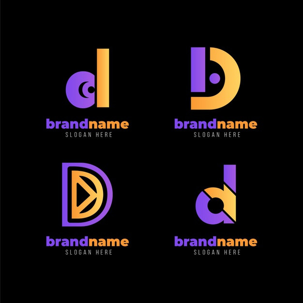 字母D，logo标志
