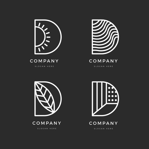 字母D，logo标志