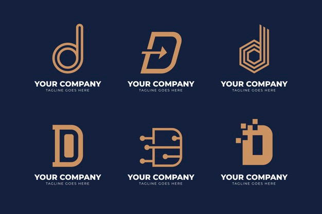 字母D，logo标志