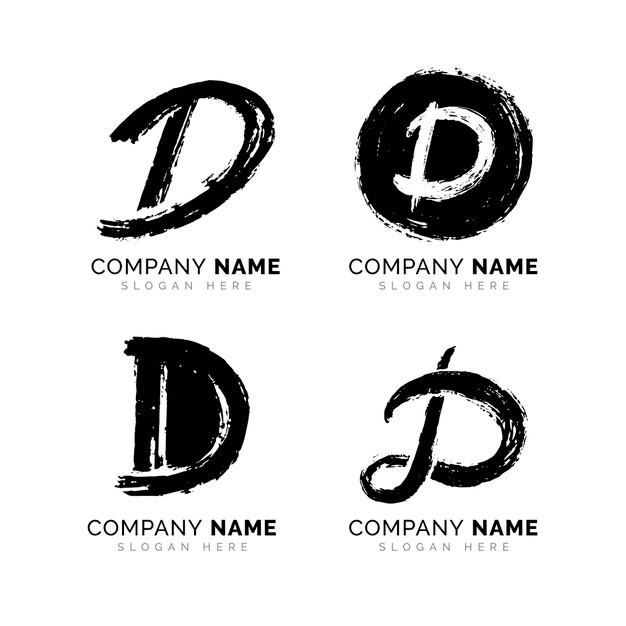 字母D，logo标志