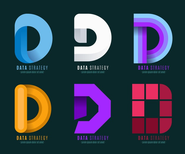 字母D，logo标志