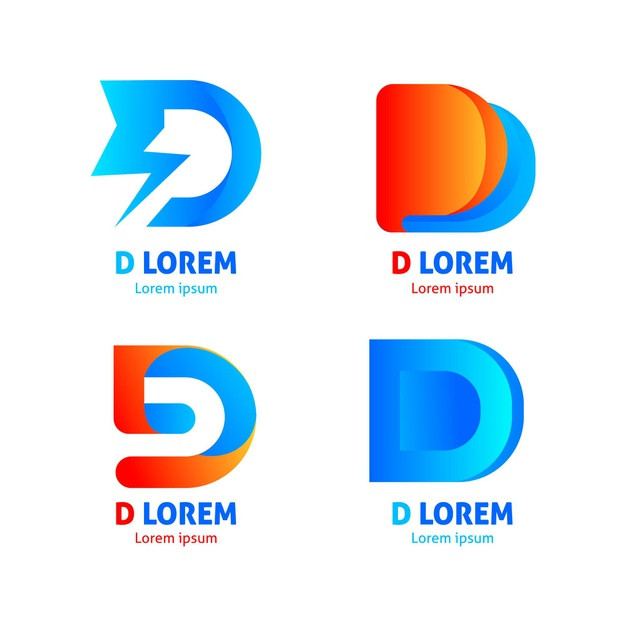 字母D，logo标志