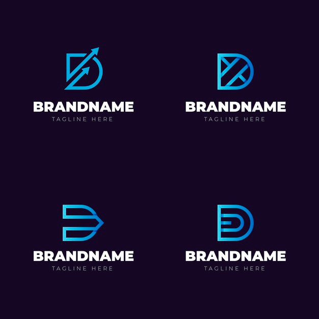 字母D，logo标志