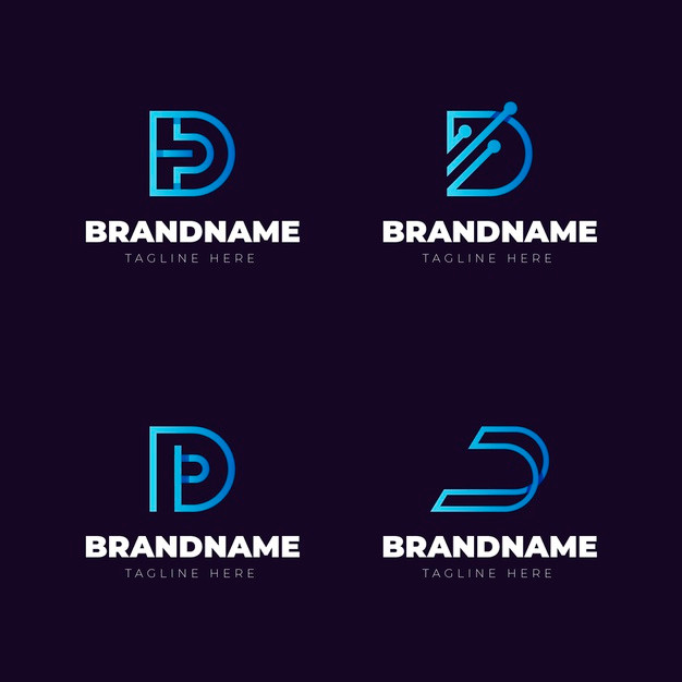 字母D，logo标志