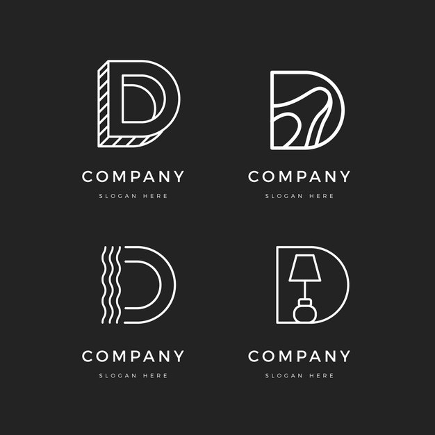 d 字母logo标志