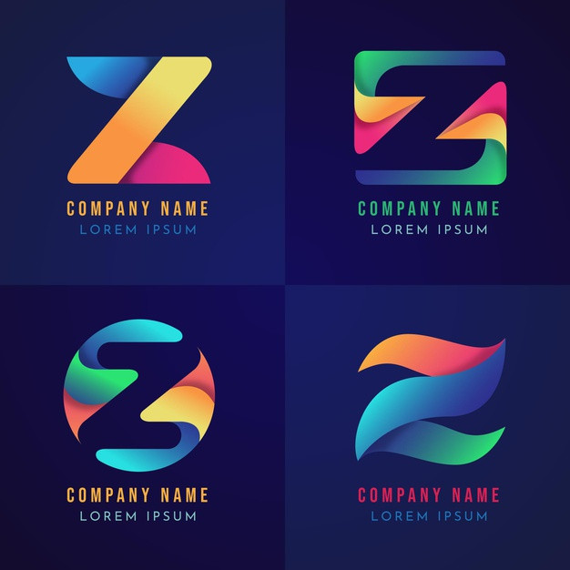 渐变 z 字母logo标志