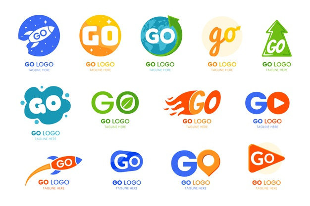 GO字母logo标志