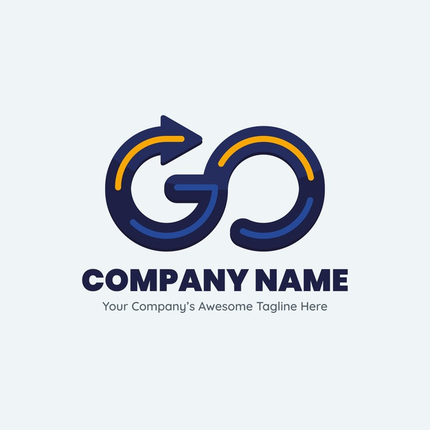 GO字母logo标志