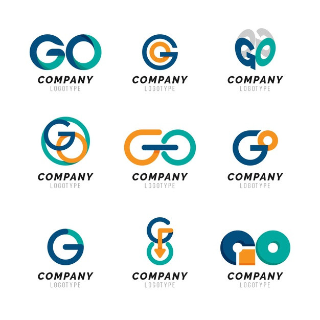 GO字母logo标志