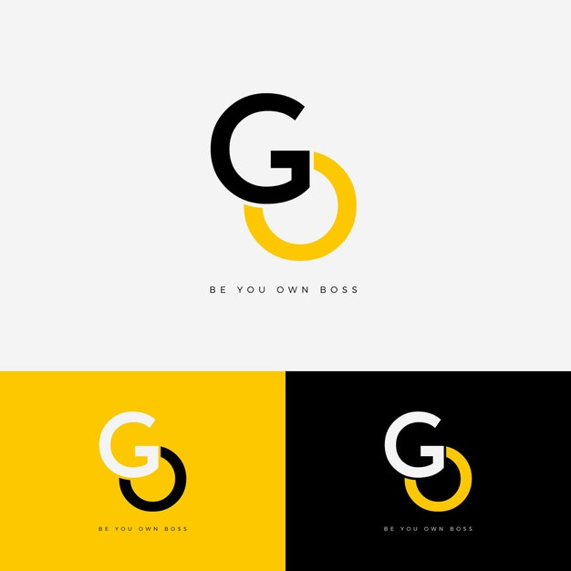 GO字母logo标志