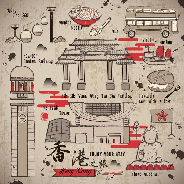 香港旅游地图