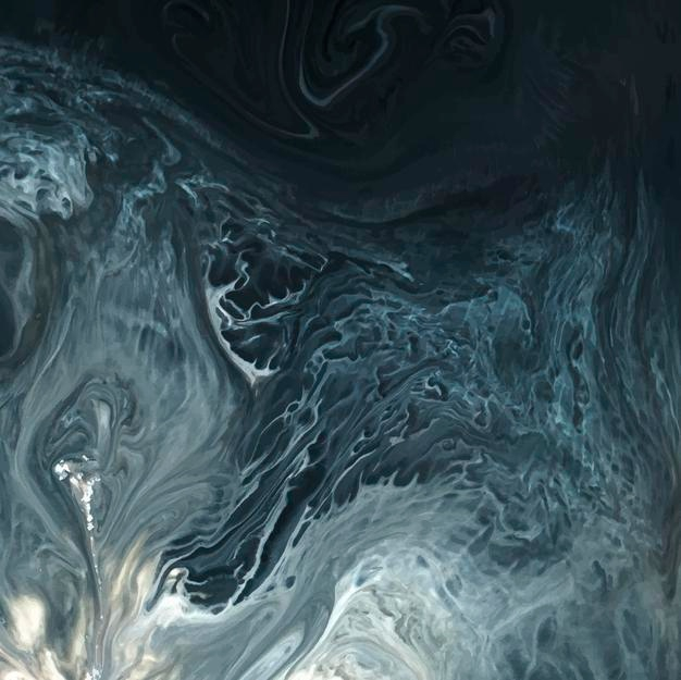 抽象的蓝色液体流体纹理背景