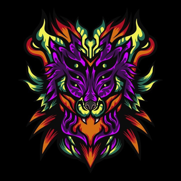 狮子怪物插画