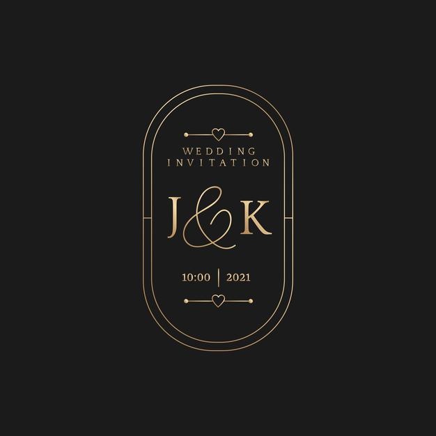 JK名字婚礼结婚logo标志