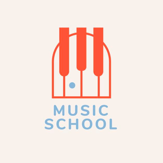 钢琴音乐学校教育logo标志