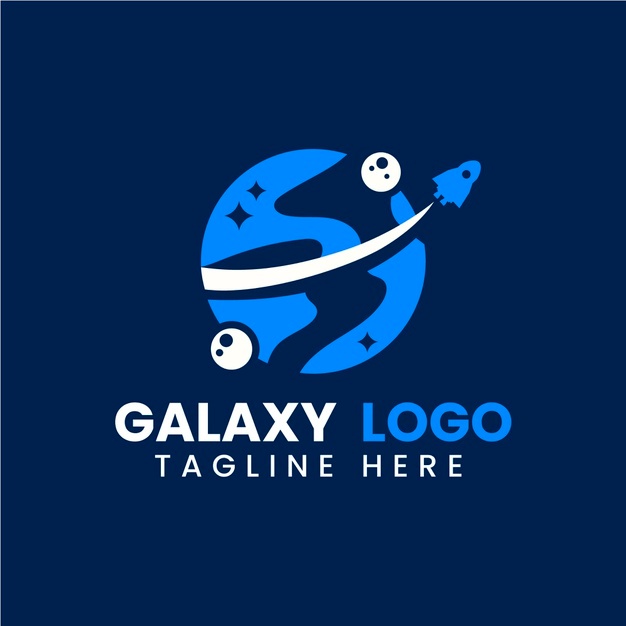 星系星球火箭logo标志