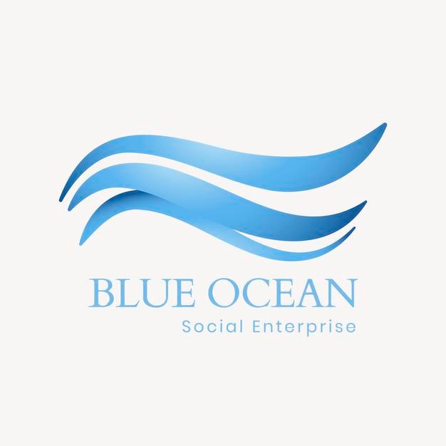 海洋海浪波浪logo标志